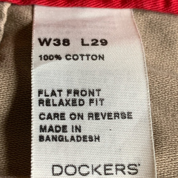 Men’s Dockers flat front relaxed fit pants - Picture 4 of 4